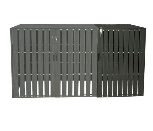 Cosmo Casa - Vuilnisbakbekleding - Verlenging - Metaal & Houtlook - Antraciet