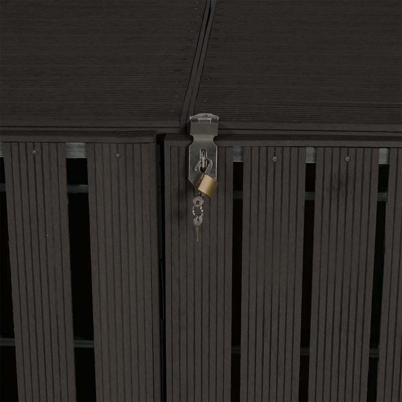 Cosmo Casa - Vuilnisbakbekleding - Verlenging - Metaal & Houtlook - Antraciet