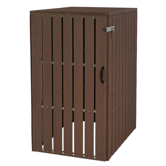 Cosmo Casa - Vuilnisbakbekleding - Uitbreidbaar - WPC & Metaal - Bruin