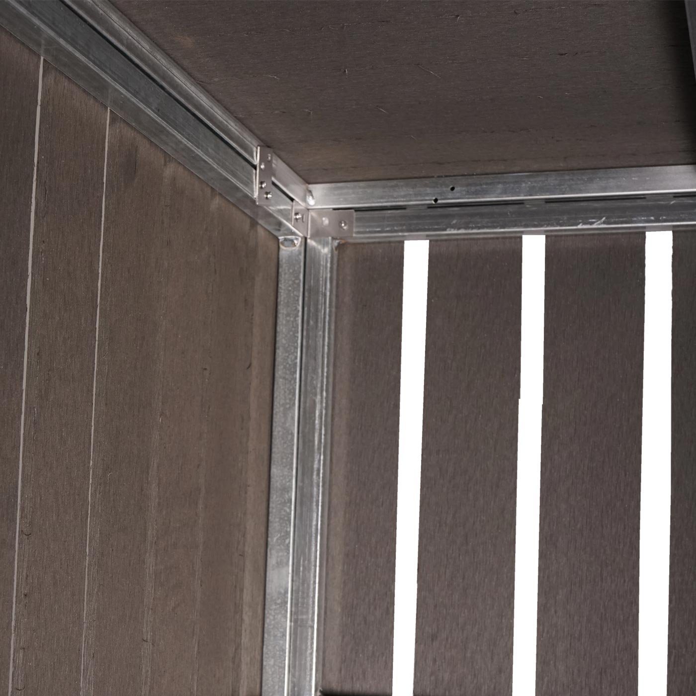 Cosmo Casa - Vuilnisbakbekleding - Uitbreidbaar - WPC & Metaal - Antraciet