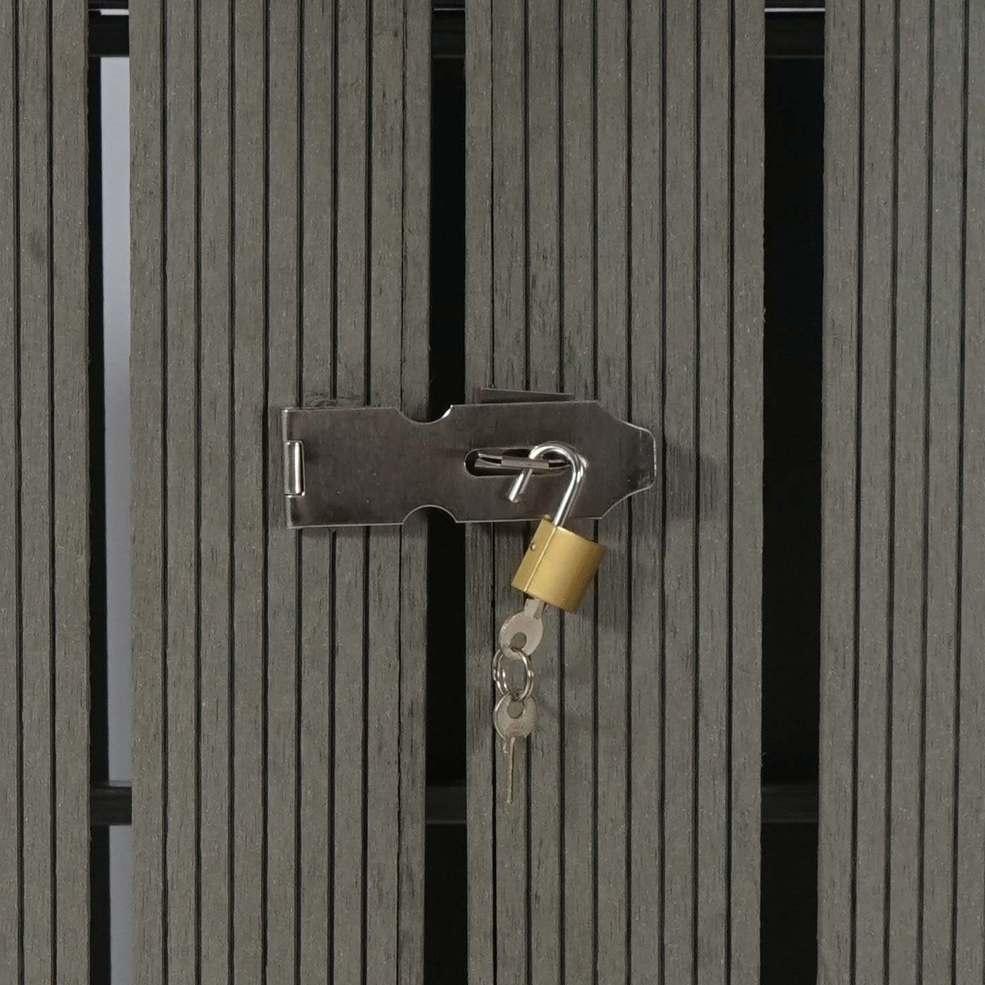 Cosmo Casa - Vuilnisbakbekleding - Uitbreidbaar - WPC & Metaal - Grijs