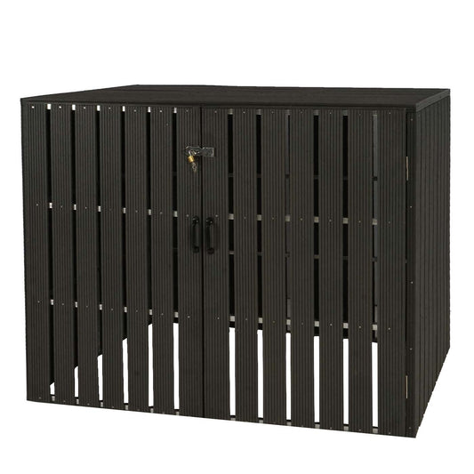 Cosmo Casa - Vuilnisbakbekleding - Uitbreidbaar - WPC & Metaal - Antraciet