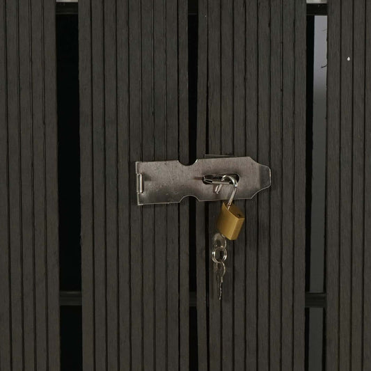 Cosmo Casa - Vuilnisbakbekleding - Uitbreidbaar - WPC & Metaal - Antraciet