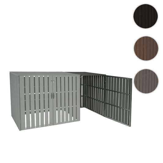 Cosmo Casa - Afvalcontainerbekleding - Verlenging - WPC & Metaal - Grijs