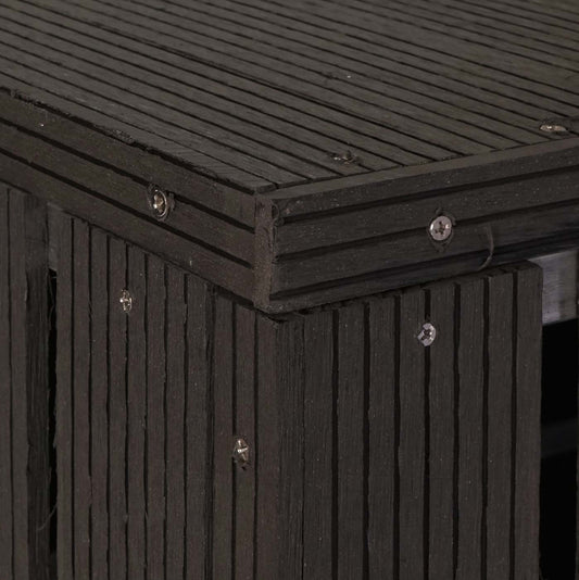 Cosmo Casa - Vuilnisbakbekleding - Verlenging - WPC & Metaal - Antraciet