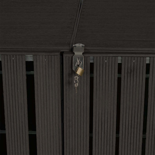 Cosmo Casa - Vuilnisbakbekleding - Verlenging - WPC & Metaal - Antraciet