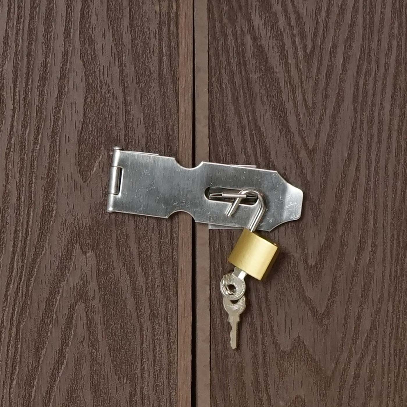 Cosmo Casa - Vuilnisbakbekleding - Premium - Metaal & WPC - Bruin