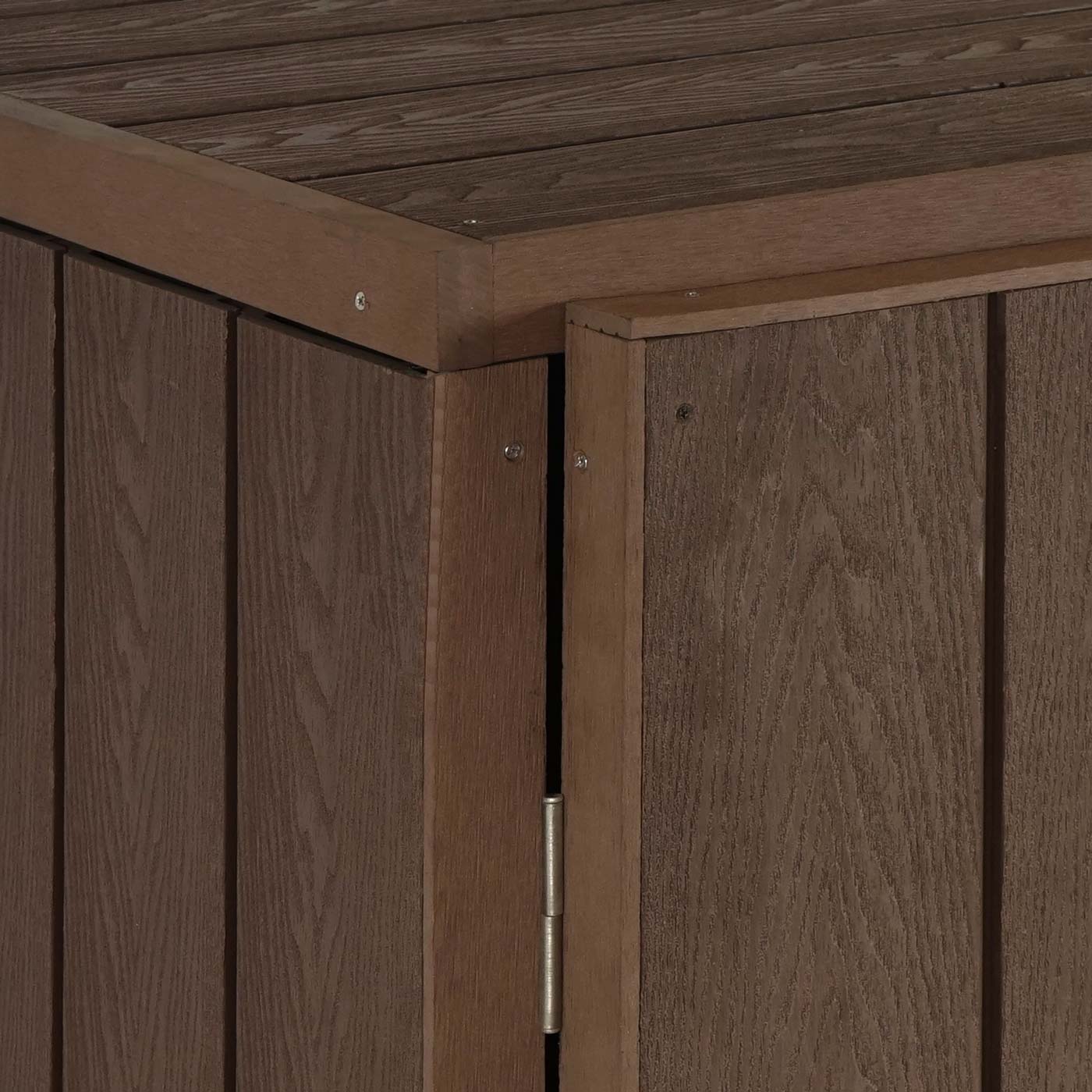 Cosmo Casa - Vuilnisbakbekleding - Premium - Metaal & WPC - Bruin