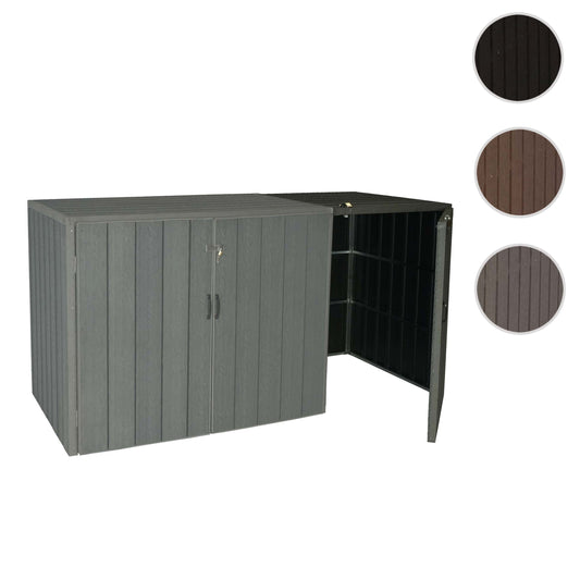 Cosmo Casa - Vuilnisbakbekleding - Verlengstuk - WPC & Metaal - Grijs