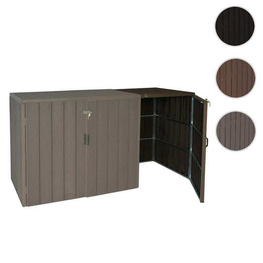 Cosmo Casa - Afvalbakbekleding - Verlengstuk - WPC & Metaal - Bruin