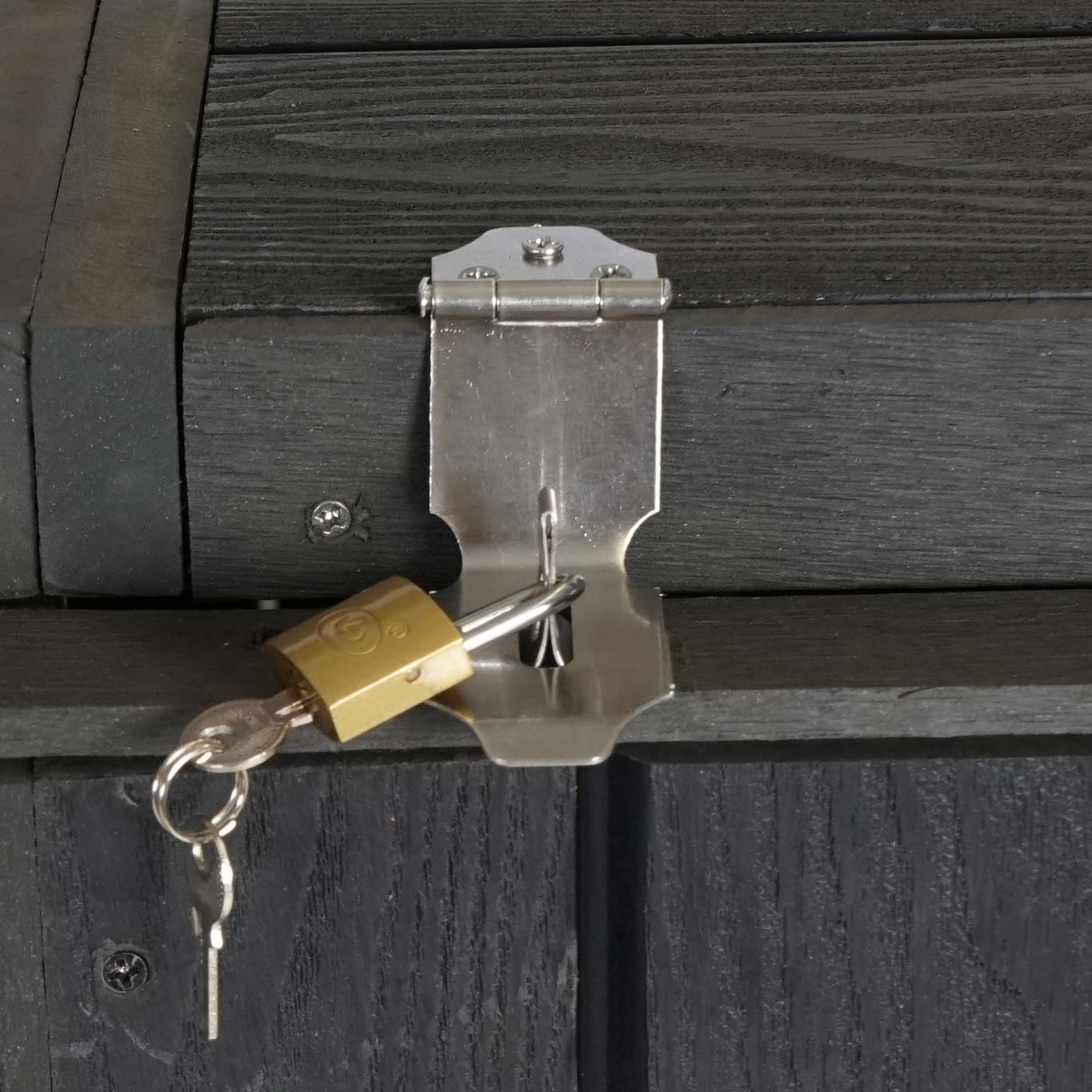 Cosmo Casa - Vuilnisbakbekleding - Verlenging - WPC & Metaal - Antraciet