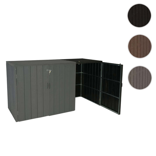 Cosmo Casa - Vuilnisbakbekleding - Verlenging - WPC & Metaal - Antraciet