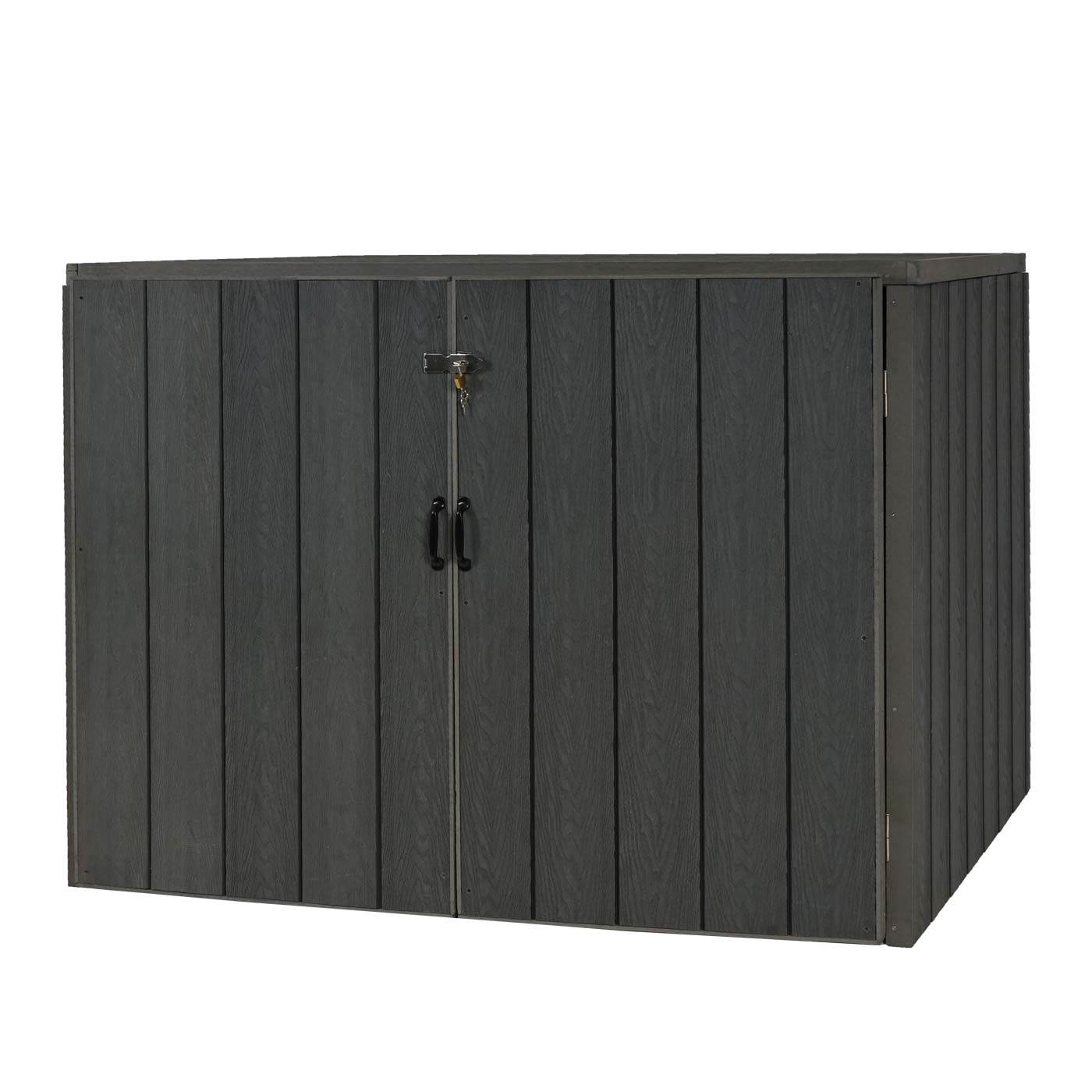 Cosmo Casa - Afvalcontainerbekleding - Premium - WPC & Metaal - Grijs