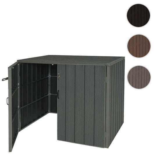 Cosmo Casa - Afvalcontainerbekleding - Premium - WPC & Metaal - Grijs