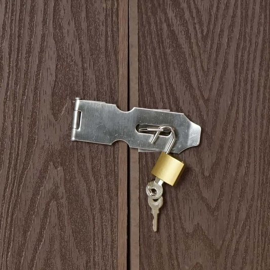 Cosmo Casa - Afvalcontainerbekleding - Premium - WPC & Metaal - Bruin