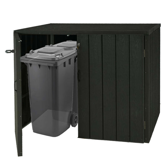 Cosmo Casa - Afvalcontainerbekleding - Premium - WPC & Metaal - Antraciet