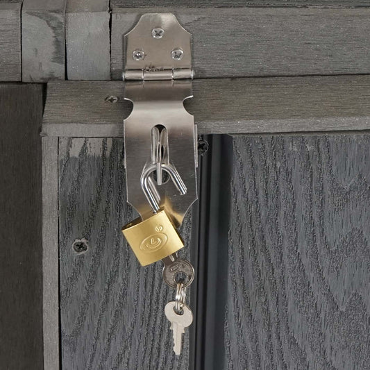 Cosmo Casa - Afvalcontainerbekleding - Verlenging - WPC & Metaal - Grijs