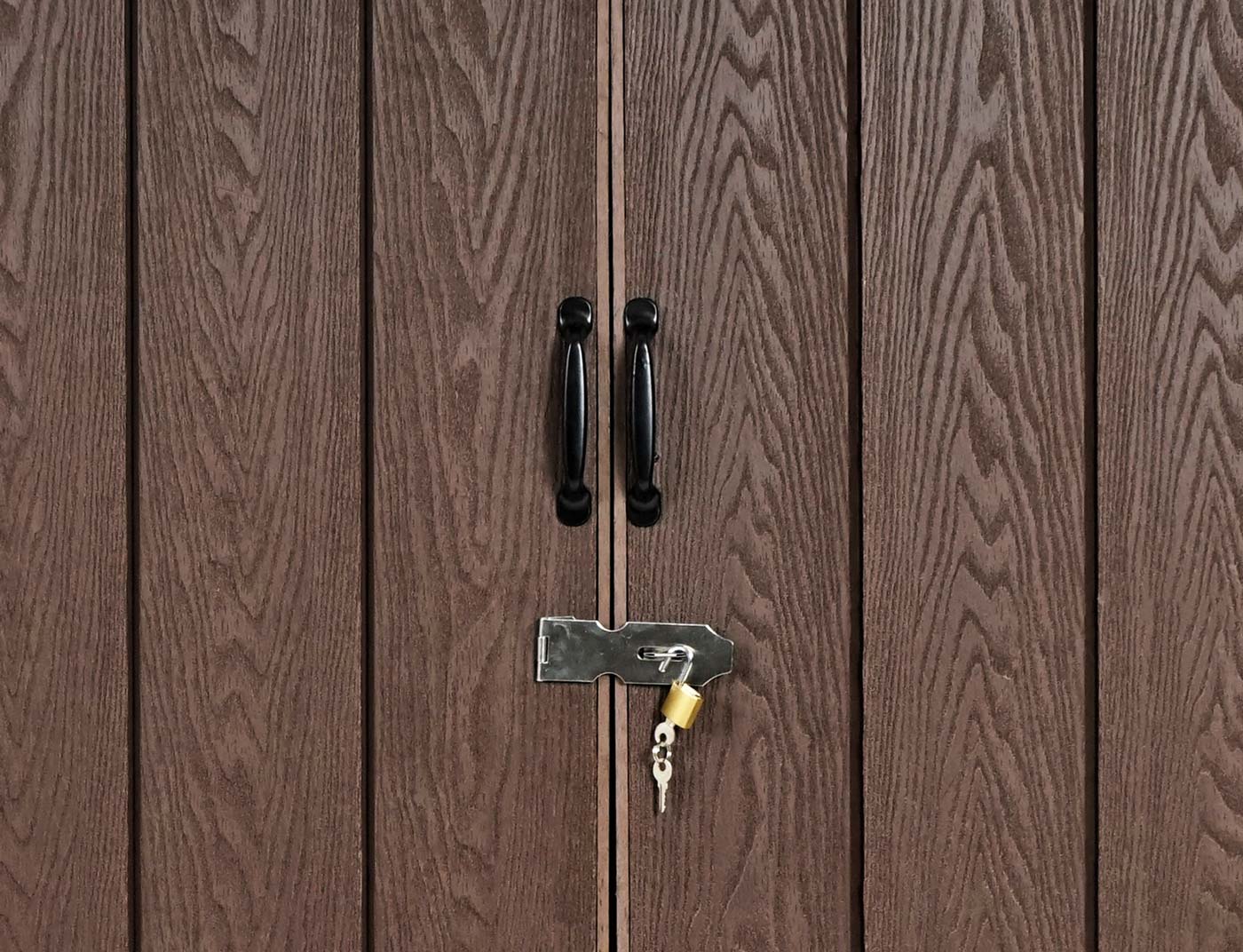 Cosmo Casa - Vuilnisbakbekleding - Opslag - WPC & Metaal - Bruin - 172×213×112 cm