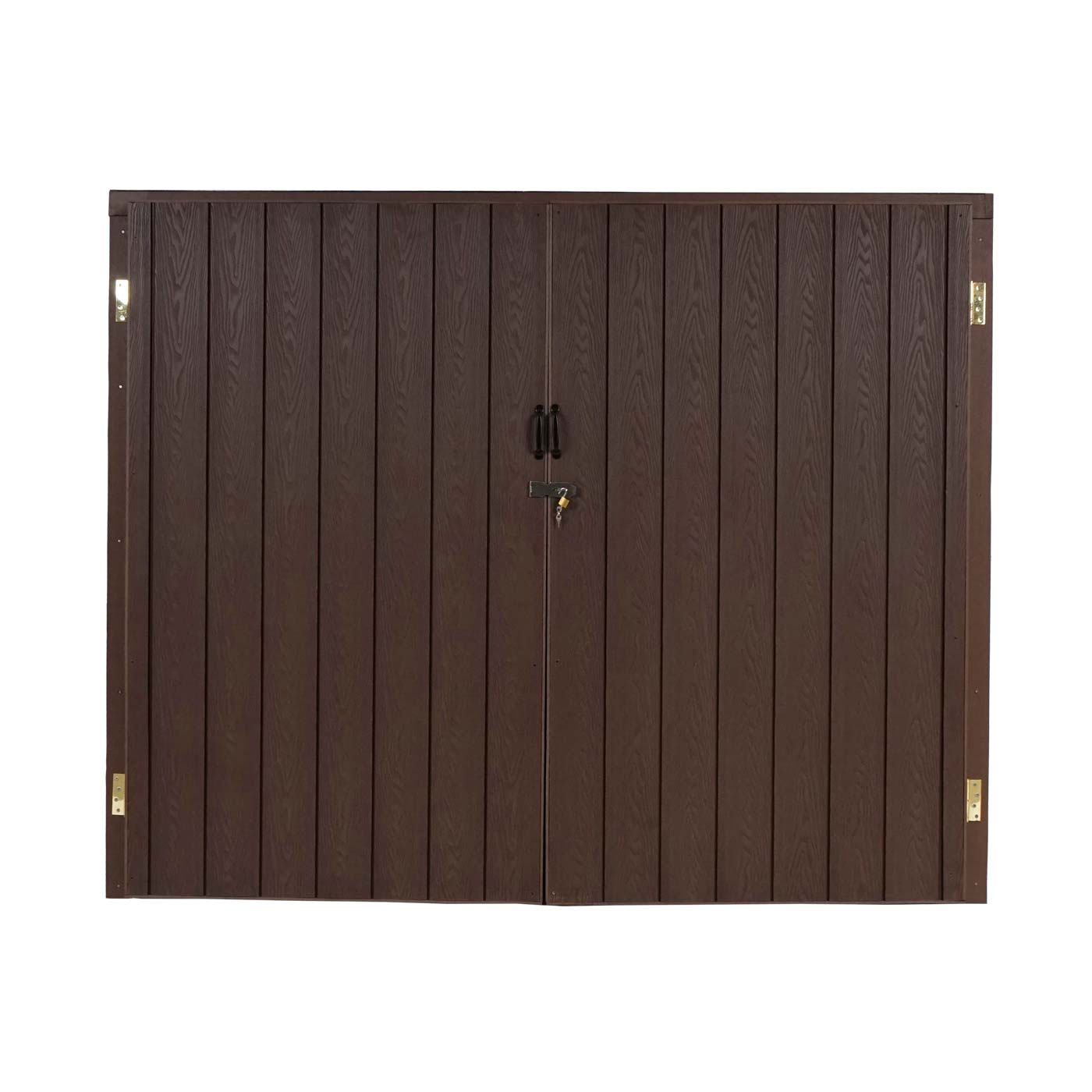 Cosmo Casa - Vuilnisbakbekleding - Opslag - WPC & Metaal - Bruin - 172×213×160 cm