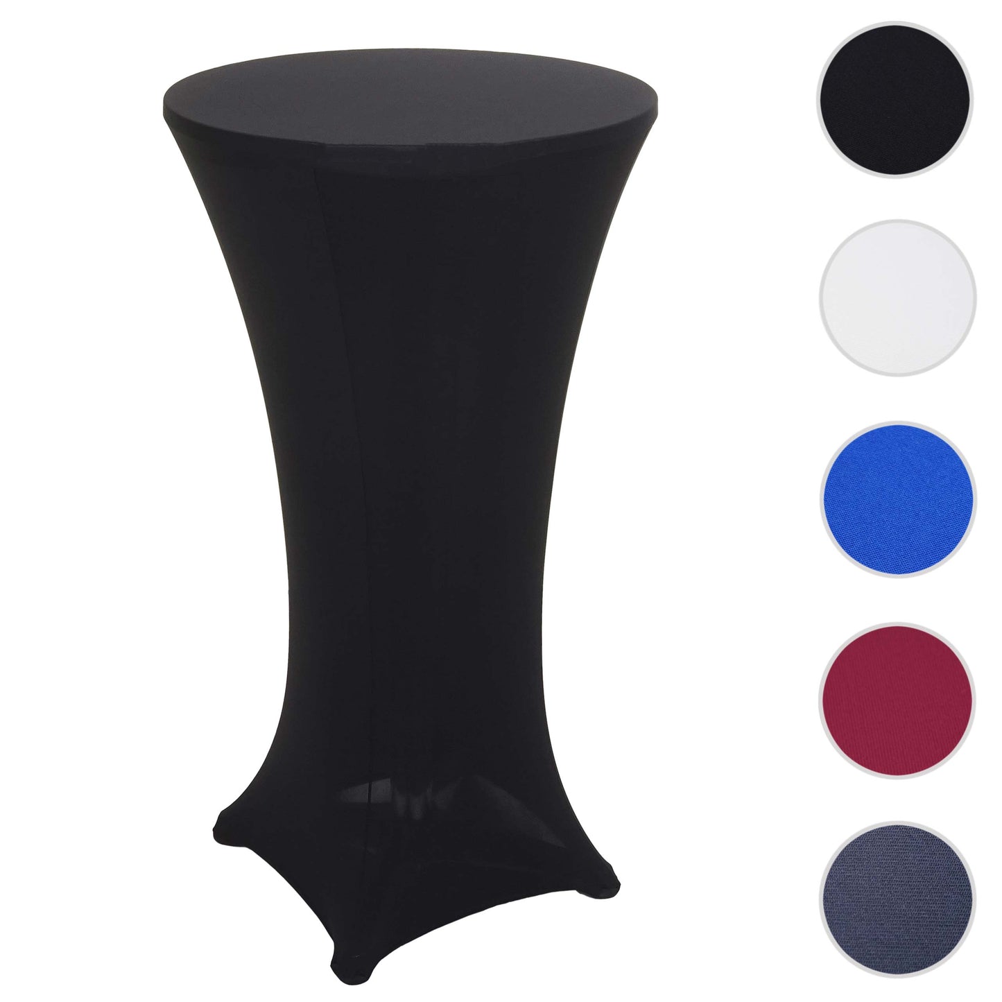 Cosmo Casa - Bartafelhoes - Elastische Tafelhoes - Textiel - Zwart