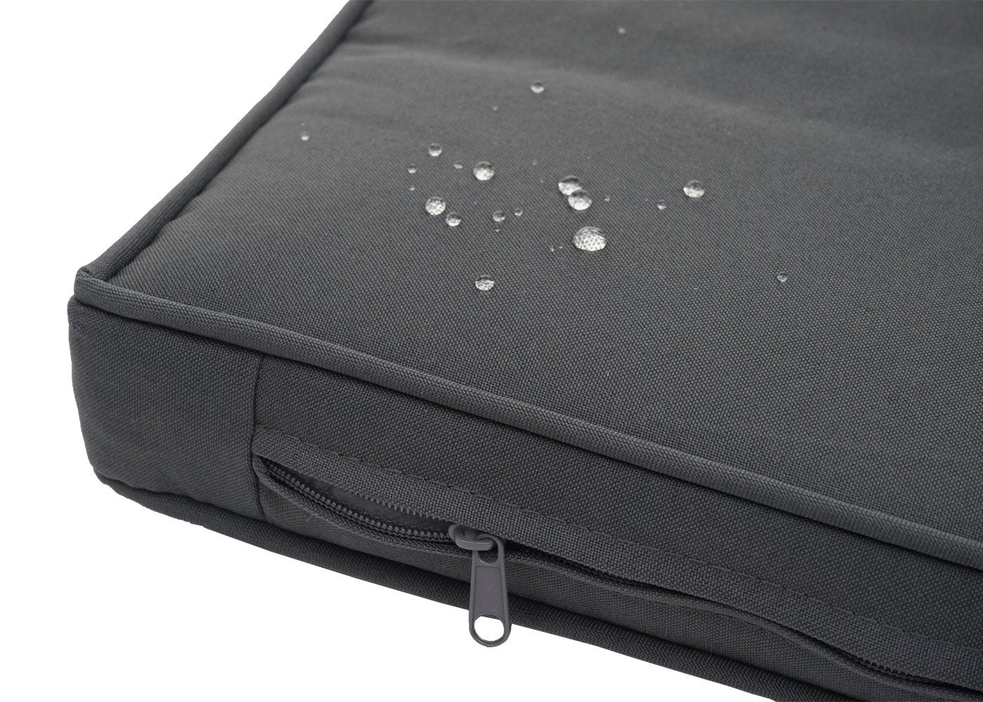 Cosmo Casa - Polyrotan Set - Balkon Tuin Loungeset Bank Zitgroep - Bruin met Donkergrijze Kussens