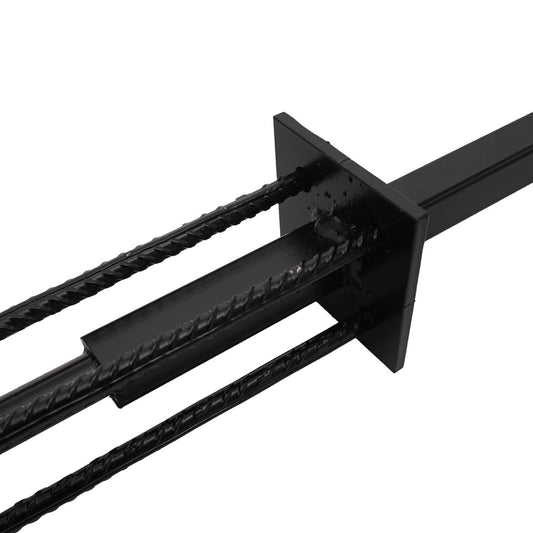 Cosmo Casa - Grondanker voor WPC-scherm Sarthe - Aluminium Paal - Grondanker - Gegalvaniseerd Rondijzer