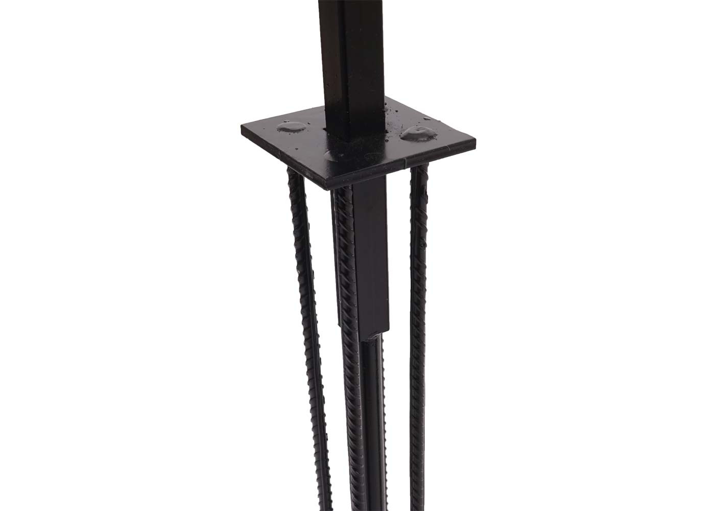 Cosmo Casa - Grondanker voor WPC-scherm Sarthe - Aluminium Paal - Grondanker - Gegalvaniseerd Rondijzer