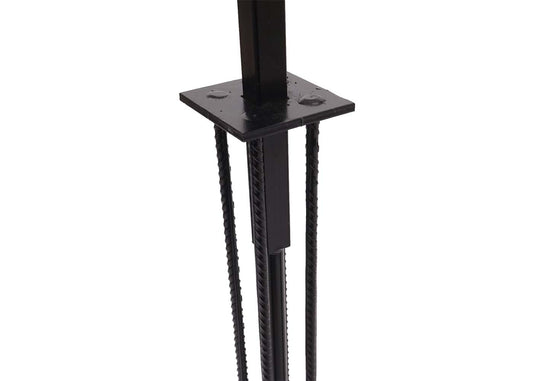 Cosmo Casa - Grondanker voor WPC-scherm Sarthe - Aluminium Paal - Grondanker - Gegalvaniseerd Rondijzer