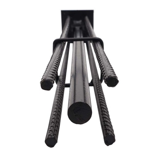 Cosmo Casa - Grondanker voor WPC-scherm Sarthe - Aluminium Paal - Grondanker - Gegalvaniseerd Rondijzer