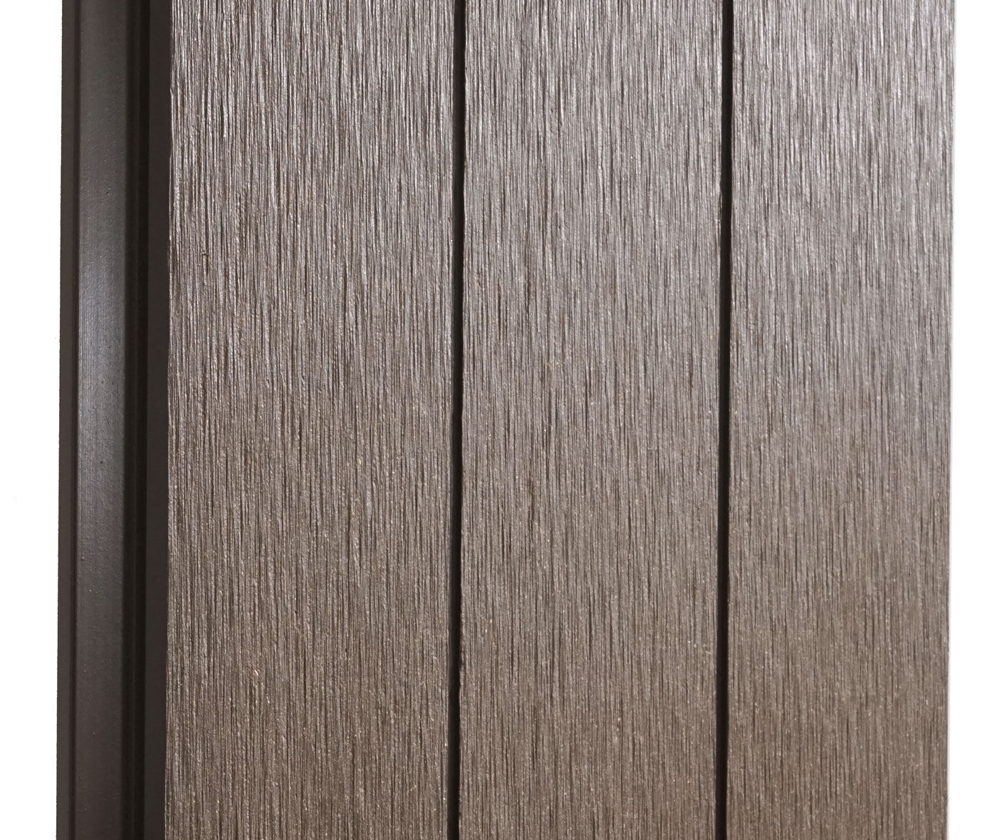 Cosmo Casa - WPC Privacyscherm Sarthe - Windscherm & Laag Basiselement - Aluminium Palen - Bruin - 1,90 m