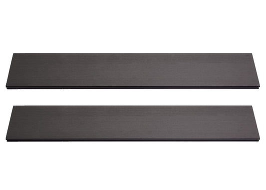 Cosmo Casa - Set van 7 Lamellen voor WPC Privacyscherm Sarthe - Windbeschermingsplanken & FSC-gecertificeerd - WPC - Antraciet - 90 cm