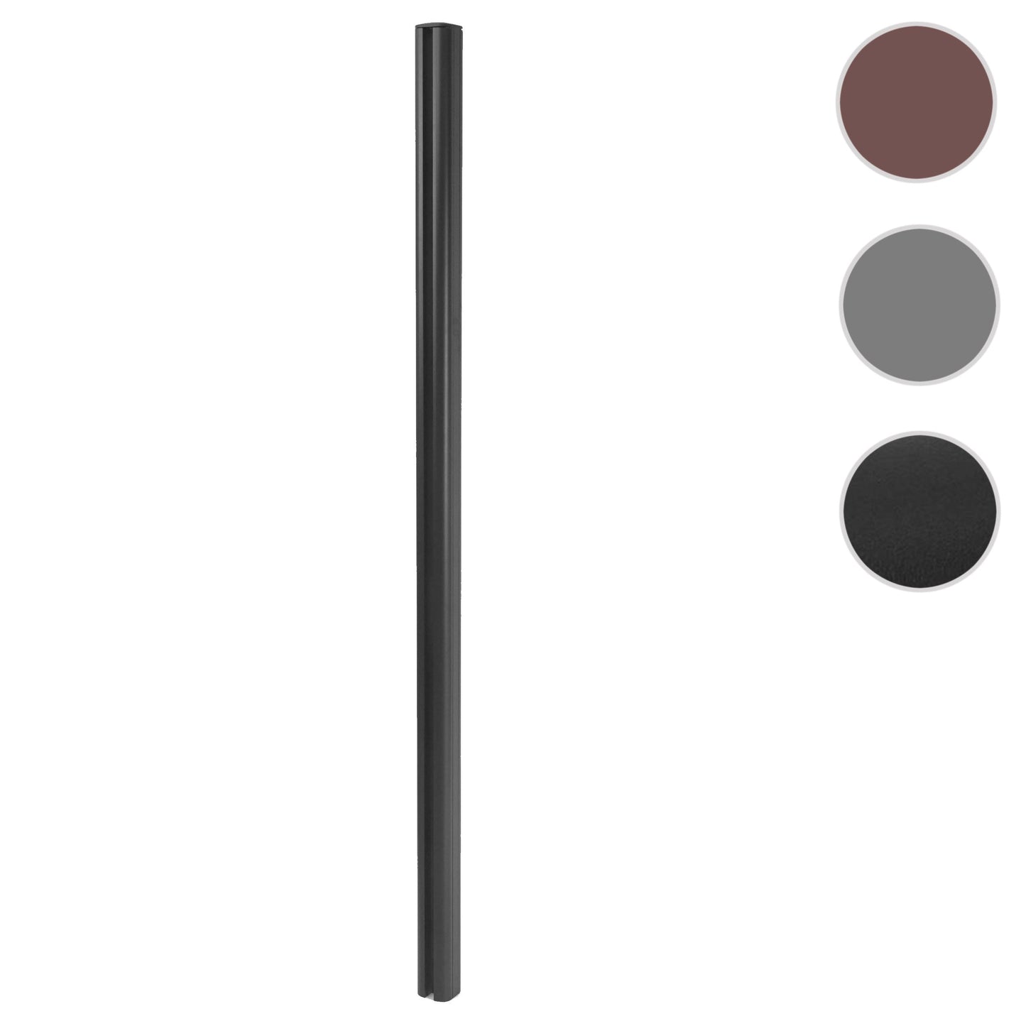 Cosmo Casa - Aluminium Paal Sarthe WPC Hekwerk - Zuilpaal & Insteeksysteem - Aluminium - Antraciet - 240 cm