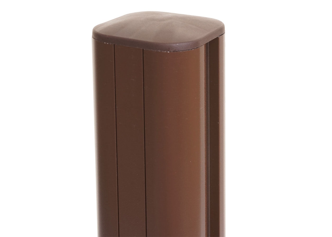 Cosmo Casa - Aluminium Paal Sarthe WPC Hekwerk - Zuilpaal & Insteeksysteem - Aluminium - Bruin - 98 cm