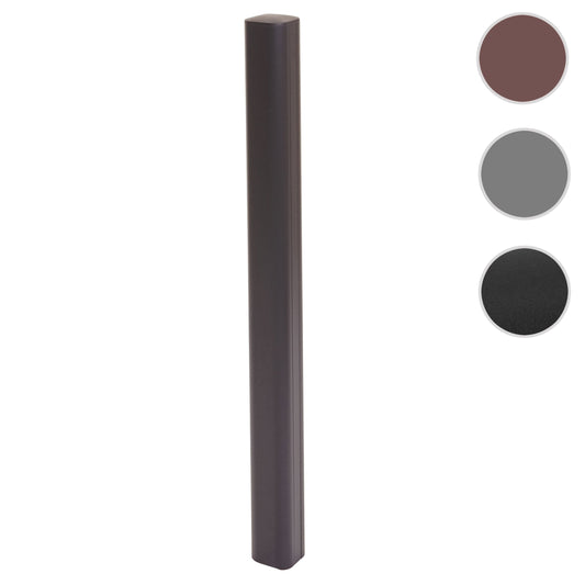 Cosmo Casa - Aluminium Paal Sarthe WPC Hekwerk - Zuilpaal & Insteeksysteem - Aluminium - Antraciet - 98 cm