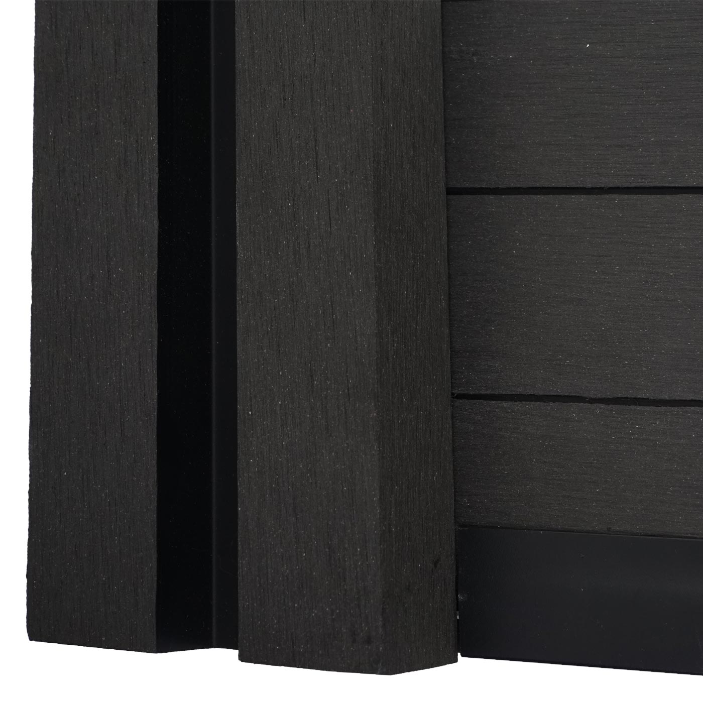 Cosmo Casa - Zichtscherm Eindset - Eindprofiel - WPC - Antraciet - 180 cm