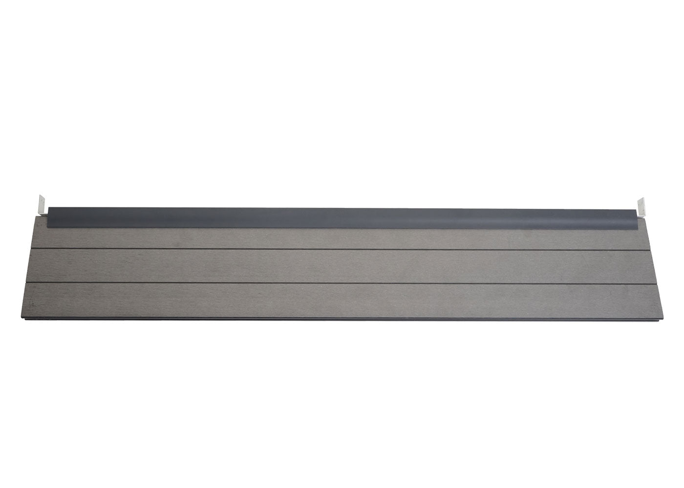 Cosmo Casa - Eindset voor WPC Zichtscherm Sarthe - Eindprofiel - WPC Paal - Grijs - 90 cm