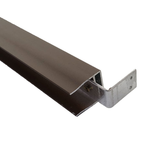 Cosmo Casa - Eindset voor WPC Zichtscherm Sarthe - Eindprofiel - WPC Paal - Bruin - 90 cm