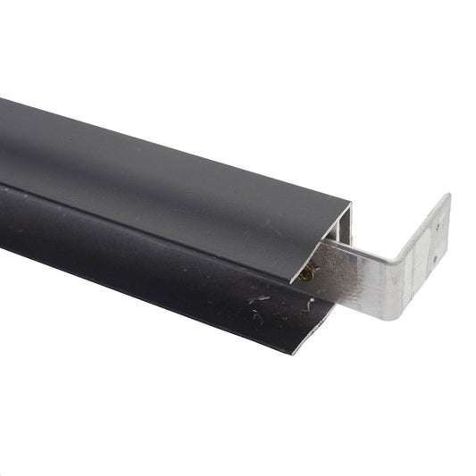 Cosmo Casa - Eindset voor WPC Zichtscherm Sarthe - Eindprofiel - WPC Paal - Antraciet - 90 cm