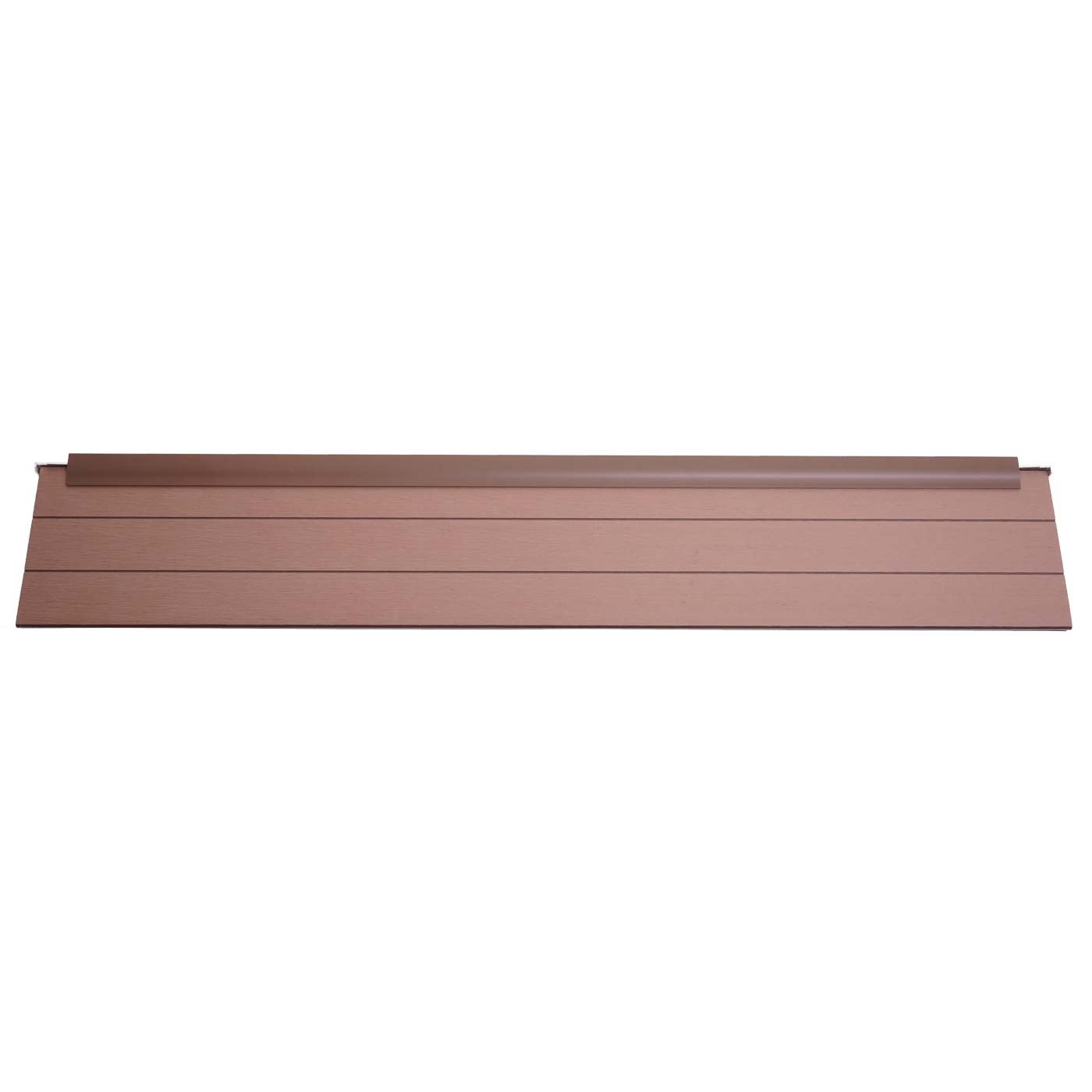Cosmo Casa - Eindset voor WPC Zichtscherm Sarthe - Eindprofiel - Aluminium Paal - Bruin - 90 cm