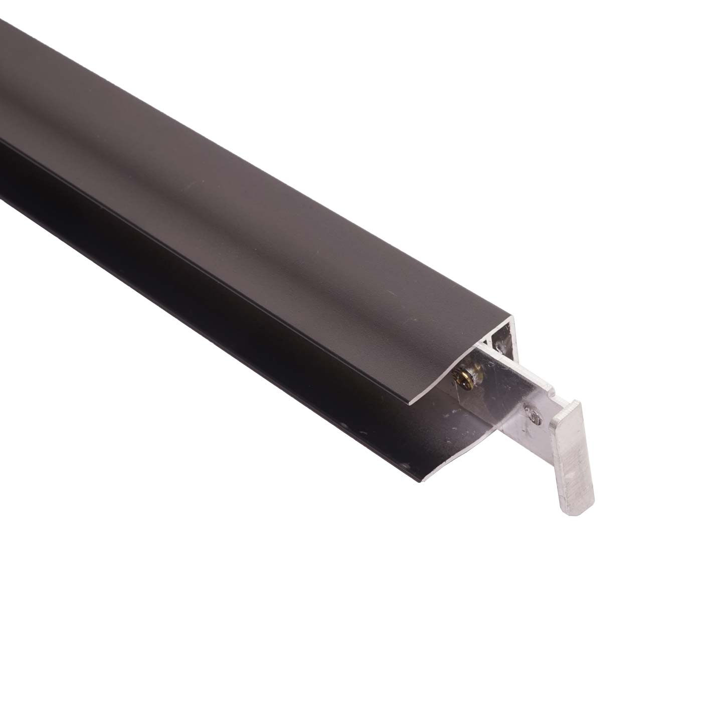 Cosmo Casa - Eindset voor WPC Zichtscherm Sarthe - Eindprofiel - Aluminium Paal - Antraciet - 90 cm