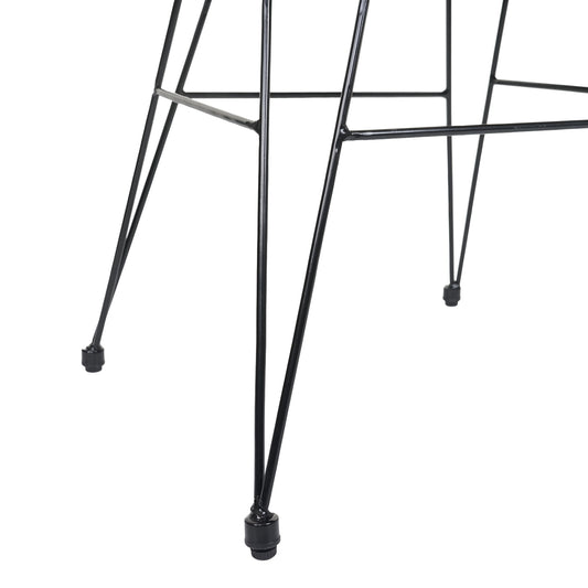 Cosmo Casa - Polyrotan Set - Balkonset Tuinset Zitgroep - Stoel Touw - Antraciet met Antraciet Kussen