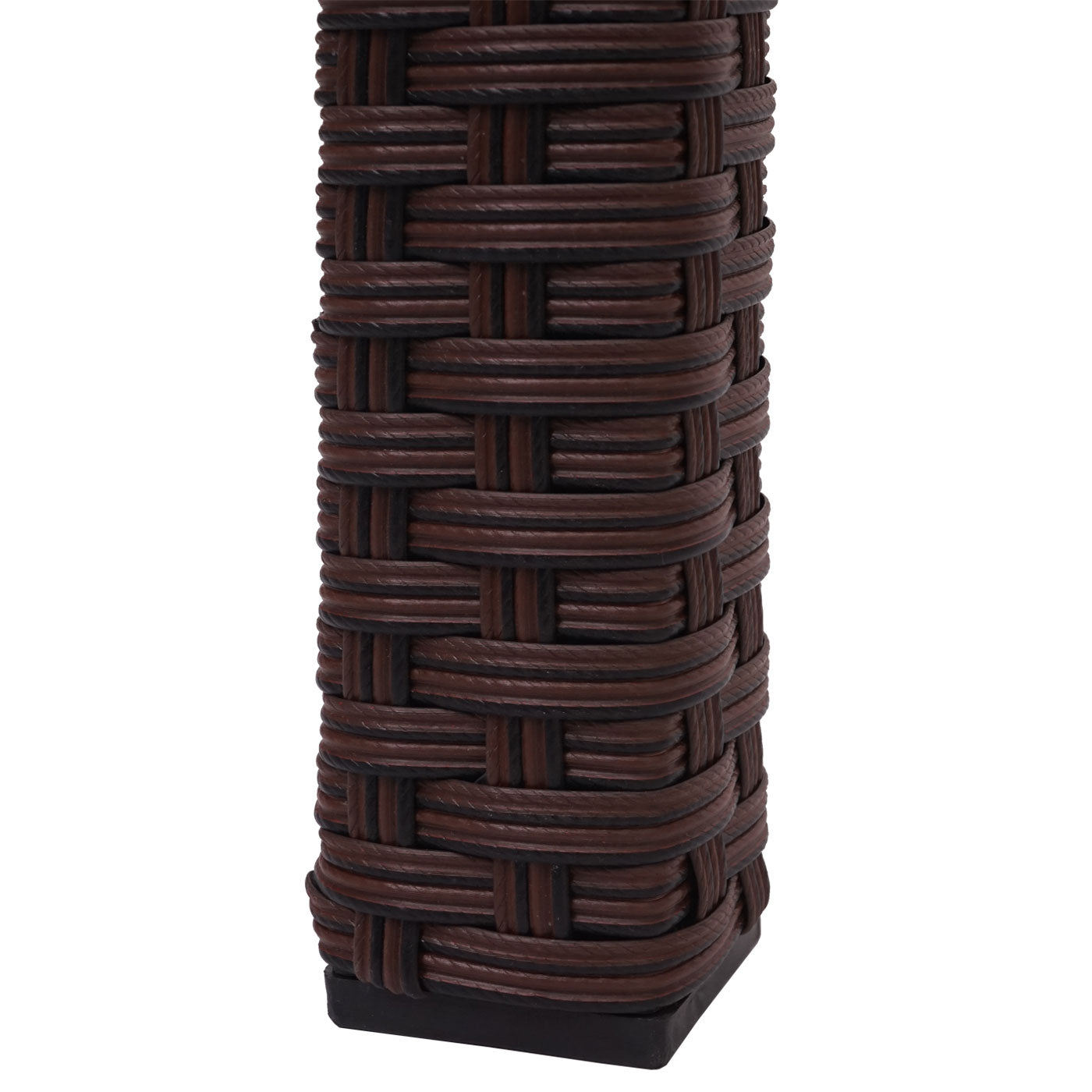 Cosmo Casa - Polyrotan tafel - Tuintafel balkontafel - 120x75cm - Bruin