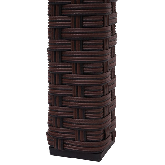 Cosmo Casa - Polyrotan tafel - Tuintafel balkontafel - 120x75cm - Bruin