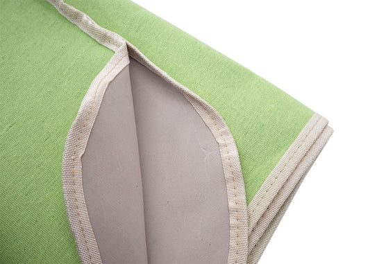 Cosmo Casa - Picknickmandset - Rieten Mand - Porselein - Roestvrij Staal - Grijsgroen