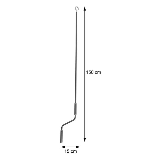 Cosmo Casa - Handzwengel - Zonneschermen - Zonneschermzwengel - 150cm - Antraciet
