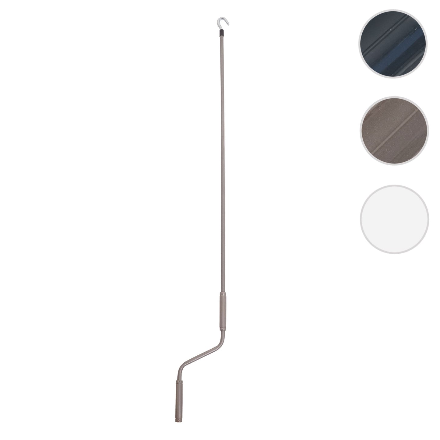 Cosmo Casa - Handzwengel - Luifels - Luifelzwengel - 150cm - Grijs