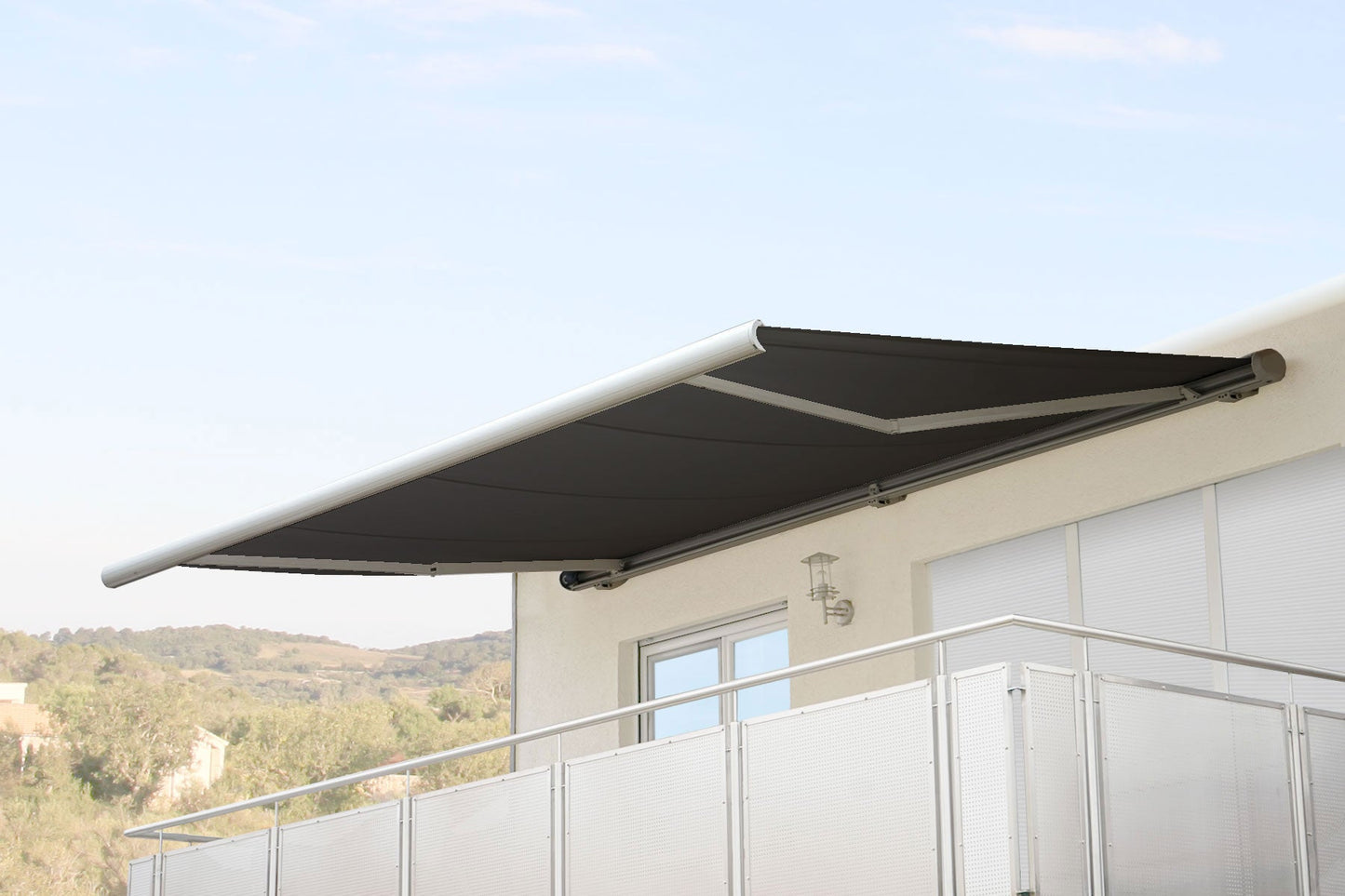 Cosmo Casa - Elektrisch Cassettescherm - Volledige Cassette 4×3 m - Acryl - Antraciet