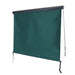 Cosmo Casa - Verticale zonwering - Privacyscherm buiten - Rolgordijn UV-werend 50 doek - 250x180cm - Blauwgroen