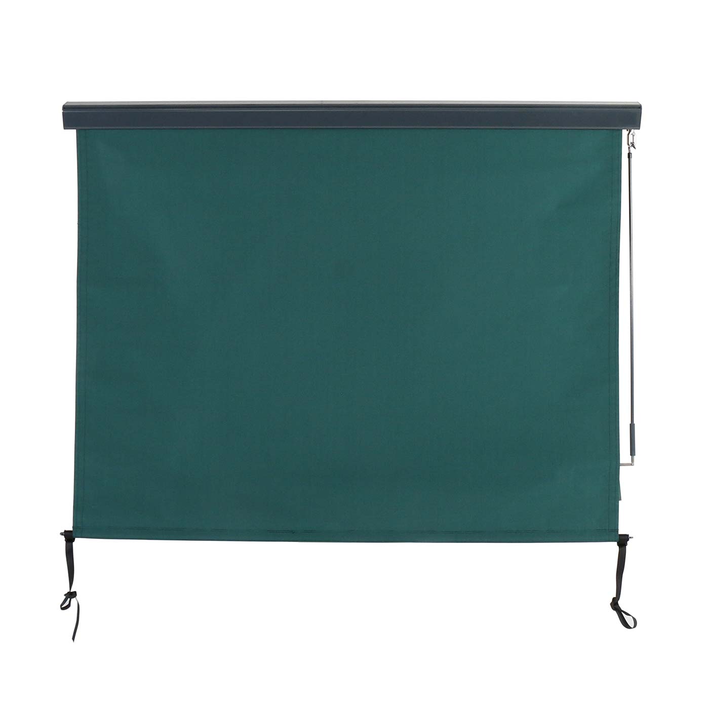 Cosmo Casa - Verticale zonwering - Privacyscherm buiten - Rolgordijn UV-werend 50 doek - 250x180cm - Blauwgroen