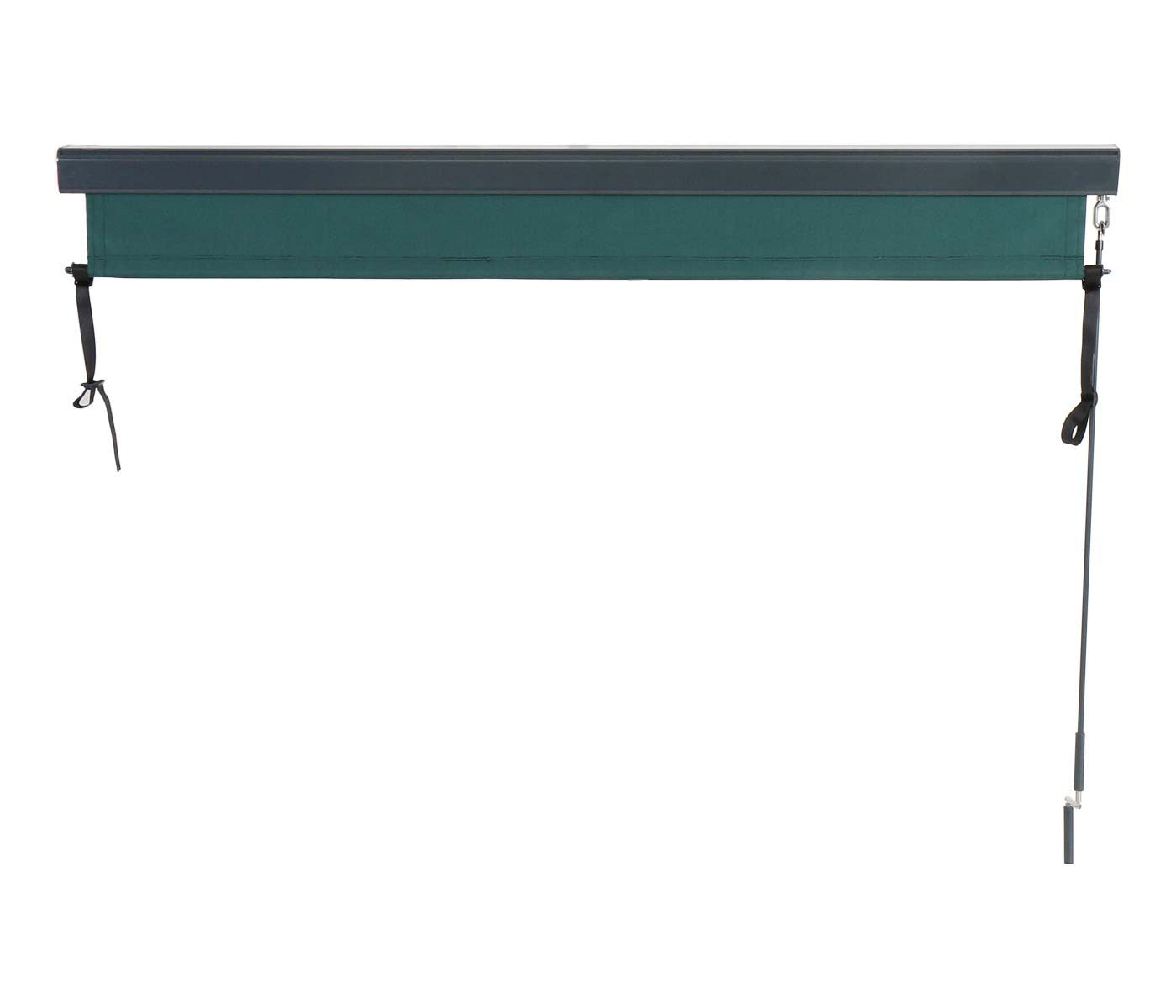 Cosmo Casa - Verticale zonwering - Privacyscherm buiten - Rolgordijn UV-werend 50 doek - 250x180cm - Blauwgroen